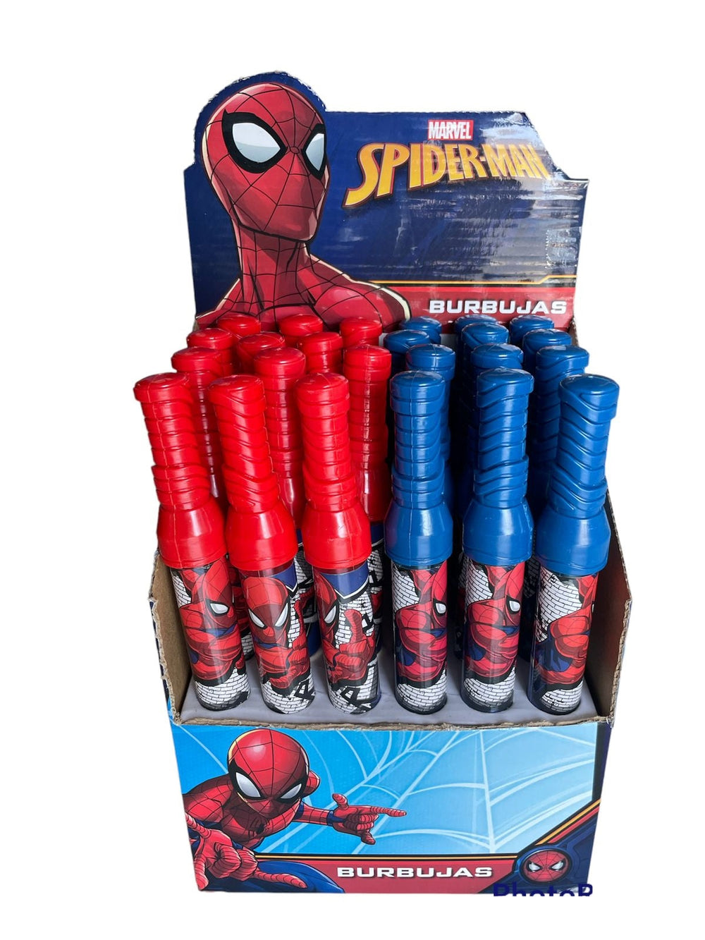 Varita Lanza Burbujas de Spiderman Juguete de Importación T372173
