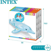 Montable Salvavidas Delfin Para Alberca Intex Inflable Niño