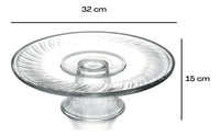 Plato Pastelero Base Para Pastel De Vidrio Selene