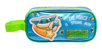 Lapicera Estuche Escolar Ruz Star Wars Baby Yoda Grogu Color Verde