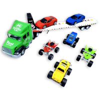 CYC Camion Trailer Madrina Escala 1:32 con Autos Juguete de Importación HP1140790