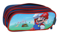 Lapicera Estuche Escolar Chenson Mario Bros Castillo Mb65712 Color Azul Mb65712-9