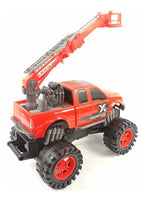 CYC Camioneta Friccion Rescate Con Escalera Telescopica Juguete De Importacion B1032347
