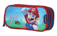 Lapicera Estuche Escolar Chenson Mario Bros Castillo Mb65712 Color Azul Mb65712-9