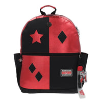 Mochila Grande Harley Quinn rojo y negro Yadatex Porta Laptop BAT007-BP233A