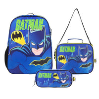 Set Escolar Mochila, Lonchera y Lapicera Batman Yadatex BAT010-SE006A