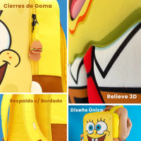 Mochila Grande Bob Esponja con Manitas BOB005-BP134A