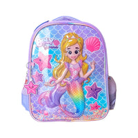 FM Mochila Chica Kinder Bely y Beto SIRENA LENTEJUELAS BE504K35BP