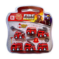 CYC Set de 6 Camion De Bomberos de Friccion 19512724502