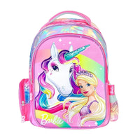 Mochila Escolar Barbie Unicornio Yadatex Porta Laptop BRB014-BP141A