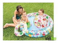 Alberca Con Pelota Y Salvavidas Intex 1.22m X 25cm Niño Full