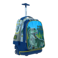 Mochila Con Ruedas Grande Azul Chenson Dinosaurio Trerror CO66404-9