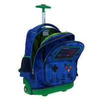 Mochila Grande Con Ruedas Y Luces Led Chenson Gamer GALAGA CO70338-9