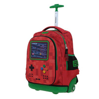 Mochila Grande Con Ruedas Y Luces Led Chenson Gamer GALAGA CO70338-R