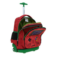 Mochila Grande Con Ruedas Y Luces Led Chenson Gamer GALAGA CO70338-R