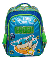 Mochila Escolar Grande Primaria Ruz Baby Yoda 175975 Grogu Color Verde