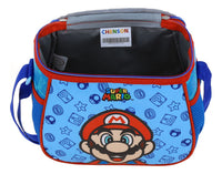Kit Chenson Flep Mario Bros Mochila Grande Lonchera Lapicera