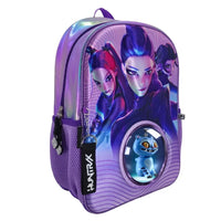 FM Mochila Grande Escolar Kpop Demon Hunters Morada