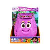 Mochila Dora Con Rompecabezas 3 en 1