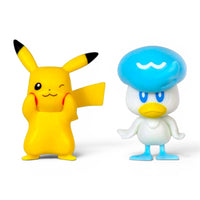 Pack 2 Figuras de Batalla Pokemon Pikachu y Quaxly PKW3357