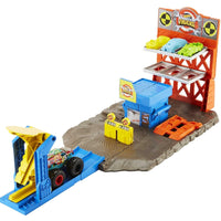 Set Juego Hot Wheels Monster Trucks Estación De Explosiones