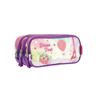 Lapicera Escolar Triple Estuche Grande Chenson Happy Girl HG65879