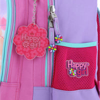 Mochila Chenson Con Ruedas Y Luces Led Para Niña Escolar Primaria Happy Girl Corazon Lili HG66216-P