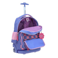 Mochila Grande de Ruedas con Luz Led Happy Girl CHESTER HG70238-U