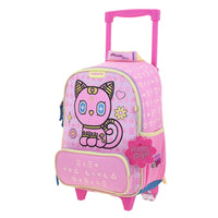 Mochila Chica Chenson Con Ruedas Escolar Kinder Happy Girl GIPSY HG70357-P