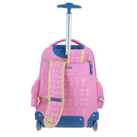 Mochila Grande Con Ruedas Y Luces Led Happy Girl GIPSY HG70358-P