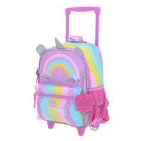 Mochila Chica Chenson Con Ruedas Escolar Kinder Happy Girl IRIS HG70406-C