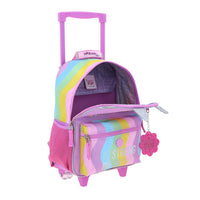 Mochila Chica Chenson Con Ruedas Escolar Kinder Happy Girl IRIS HG70406-C