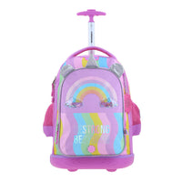 Mochila Grande de Ruedas con Luz Led Happy Girl IRIS HG70407-C