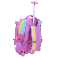 Mochila Grande de Ruedas con Luz Led Happy Girl IRIS HG70407-C