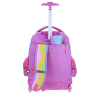 Mochila Grande de Ruedas con Luz Led Happy Girl IRIS HG70407-C