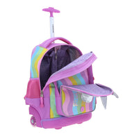 Mochila Grande de Ruedas con Luz Led Happy Girl IRIS HG70407-C