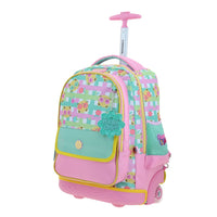 Mochila Grande de Ruedas con Luz Led Happy Girl Wendy HG70710-P