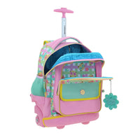 Mochila Grande de Ruedas con Luz Led Happy Girl Wendy HG70710-P