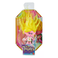 Trolls Muñeca Figura Mini Viva Con Cabello De Felpa Y Una Pr
