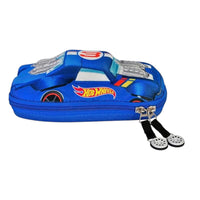 Lapicera Estuche Escolar con Forma de Hot Wheels Azul Yadatex HWS014-PC011A