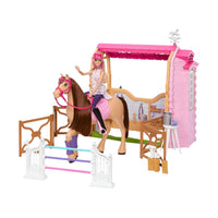 Barbie La Gran Carrera De Caballos Set De Juego de Establo De Los Sueños HXJ44