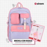 Mochila Porta Laptop Xtrem 15″ Kira Lila