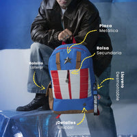 Mochila Grande Capitán América Classic Comic MAV027-BP156A