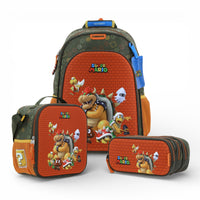 Kit Chenson Thorin Mario Bowser Mochila Lonchera Lapicera