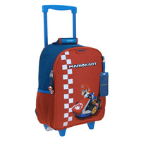 Mochila Chica Kinder Con Ruedas Chenson Mario Bros BRIFE MB70213-9