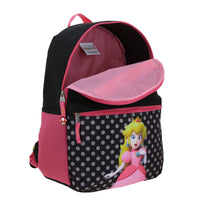 Mochila Escolar Negro Grande Chenson Mario Bros Peach MB70456-3 Loly