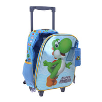 Mochila Chica Kinder Con Ruedas Chenson Mario Bros PARAM MB70526-9