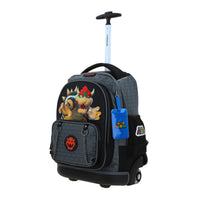 Mochila Escolar Grande Con Ruedas Y Luces Led Chenson Super Mario Bros Bowser CHEIN MB70983-2