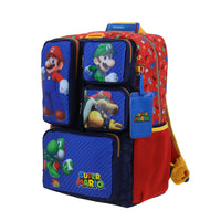 Mochila Escolar Grande Chenson Super Mario Bros Luigi Bowser NASH MB71081-R