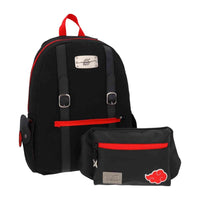 Mochila Grande Yadatex Naruto Shippuden Negro con Rojo NTS074-BP388A